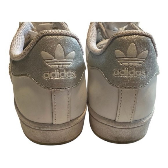 Adidas Superstar White and Silver Sneakers - Picture 11 of 11